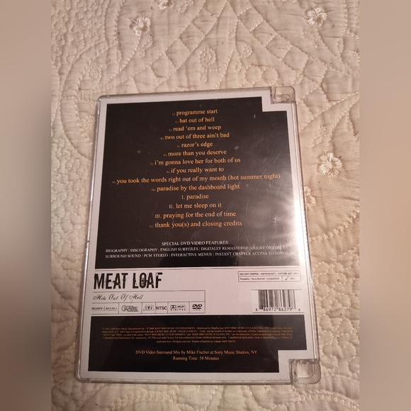 Meat Loaf Hits out of hell DVD - Picture 3 of 3